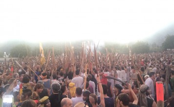 Moros y Cristianos eine Schlacht wie im Jahre 1550