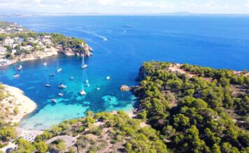 Portals Vells – 3 Finger Bucht Drohnen Video Portals Velles 3 Finger Bucht